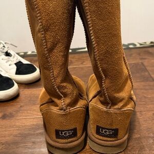 UGG Kids Brown Suede Bottoms